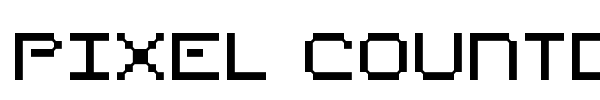 Pixel Countdown font preview